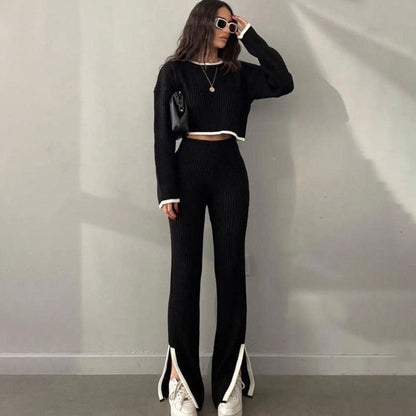 Vrouwelijke Tweedelige Set jurk en broek