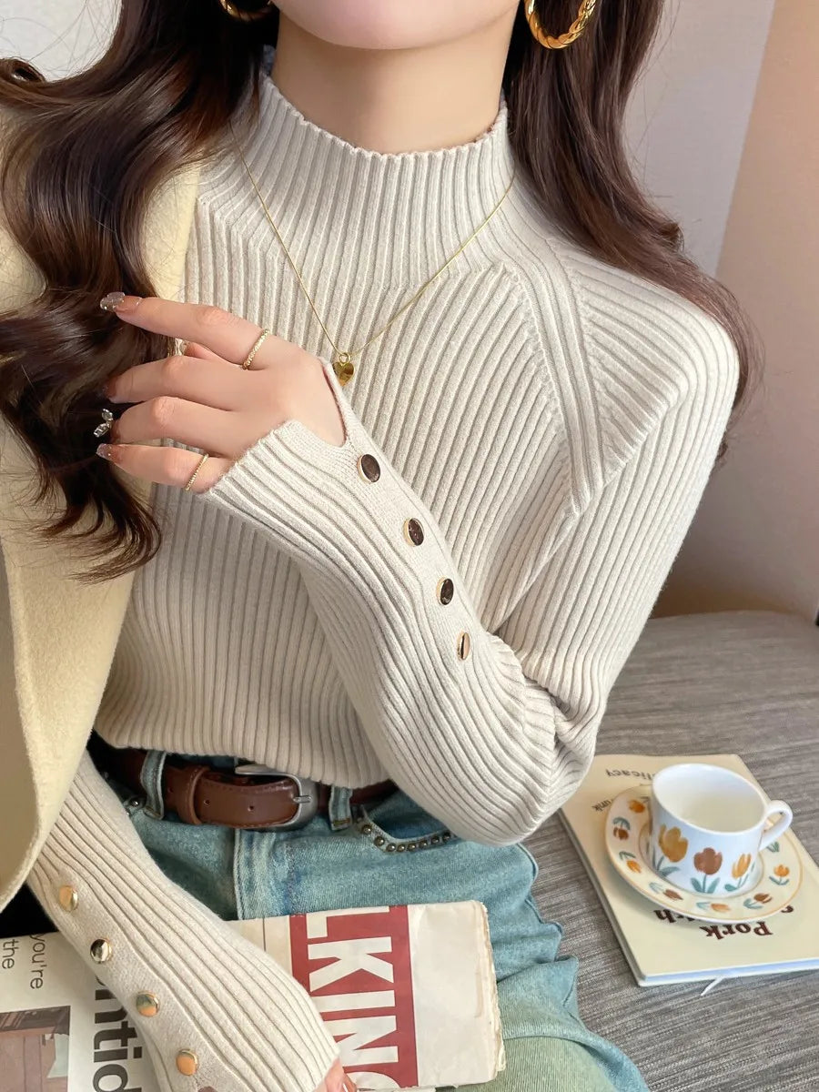 Malia Oversized Trui met Lange Mouwen Zacht Warm