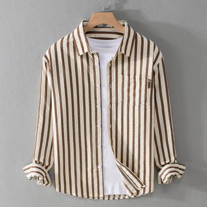 Elegante Mannen Overhemd Slim Fit
