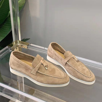 Dames Loafers Luxe Suède Leer Zacht Comfortabel
