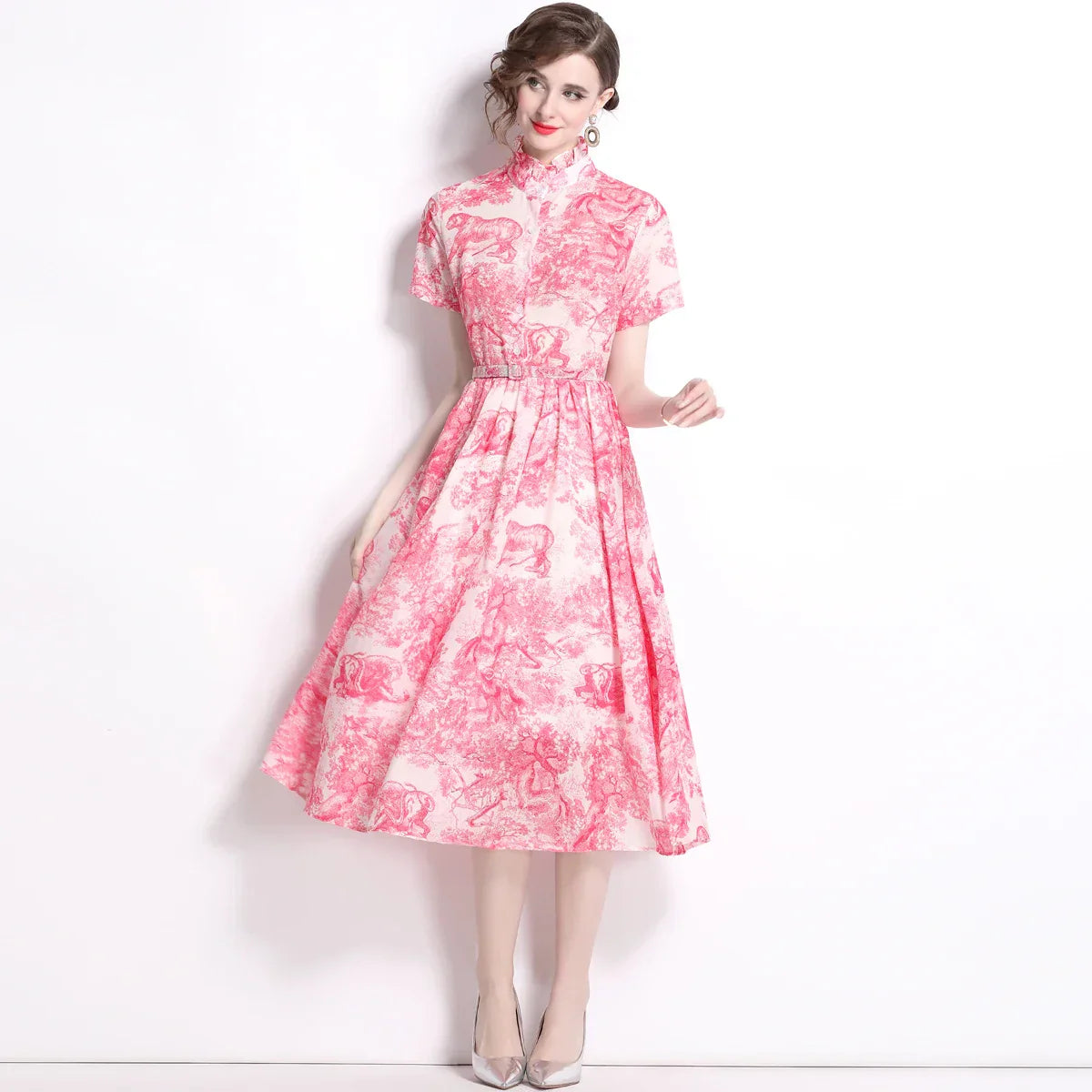 Zomerjurk Retro Vrouwen Jurk Mode