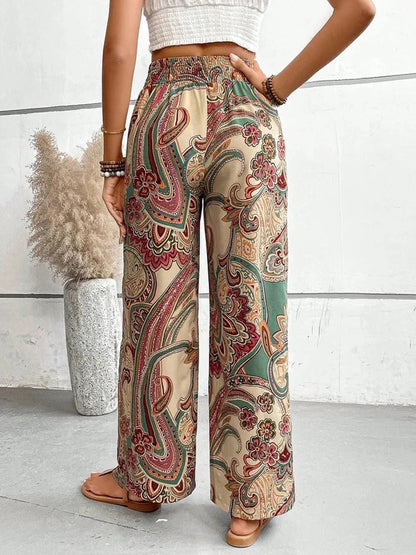 Dames Broek Zomer Hoge Taille Wijde Pijpen