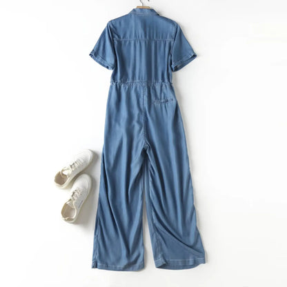 Jeans Jumpsuit Elegante Zomeroutfit