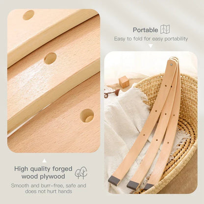 Houten Speelboog met Hangend Speelgoed voor Baby's - Stimuleert Motoriek en Zintuigen - Natuurlijk Hout - Nordic Design