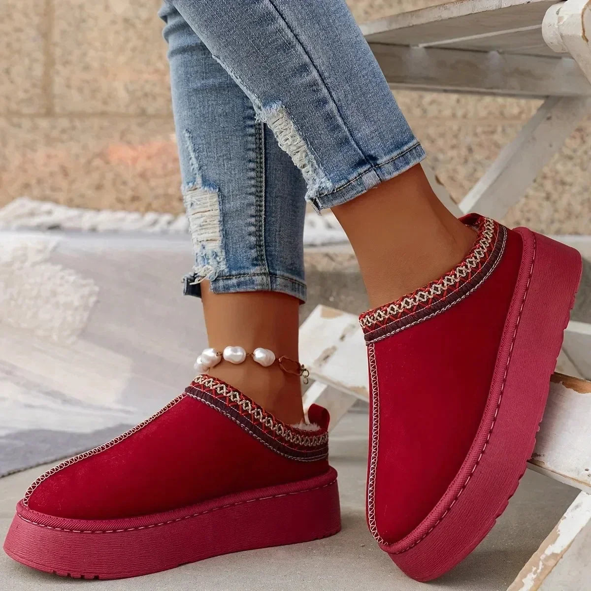 Vrouwen Winterschoenen Warm Waterdicht en Comfortabel