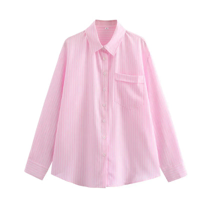 Dames Blouse Luchtig Gestreept Zomerkleding
