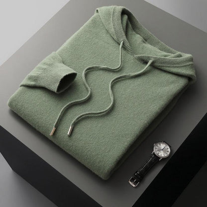 Wollen Hoodie met Capuchon voor Heren – Warm en Ademend Merino Trui – Thermoregulerende Outdoorkleding – Meerdere Kleuren