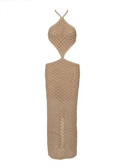 Zomerjurk V-hals Backless Jurk Met Cut-out Details