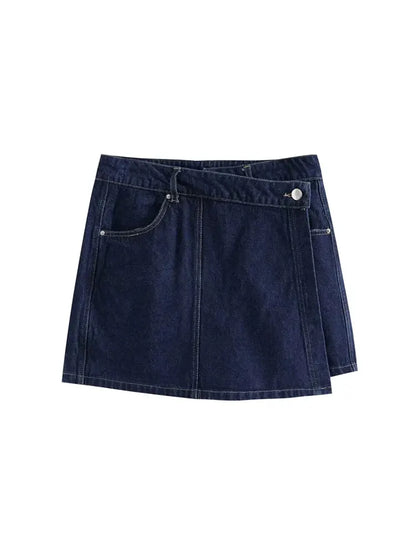 Dames Jeansset - Korte Broek en Minirok