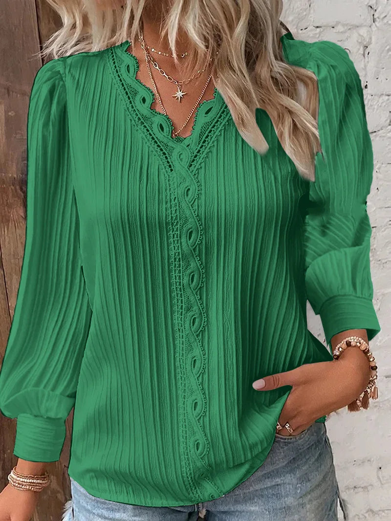 Dames Blouse Elegant Met Vrouwelijke Pasvorm
