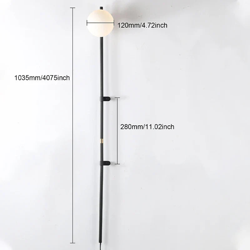 Scandinavische Wandlamp Wandsconce met Plug-in Aansluiting