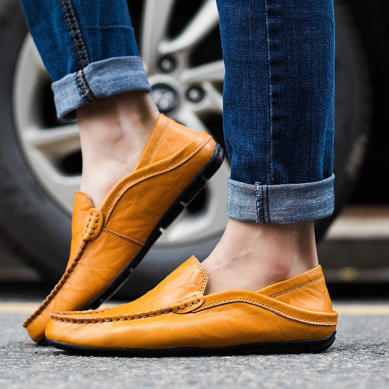 Mocassino's van Echt Leer Cristiano Stijl
