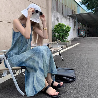 Kleurrijke Zomerjurk Tie-Dye Vrouwen Dress