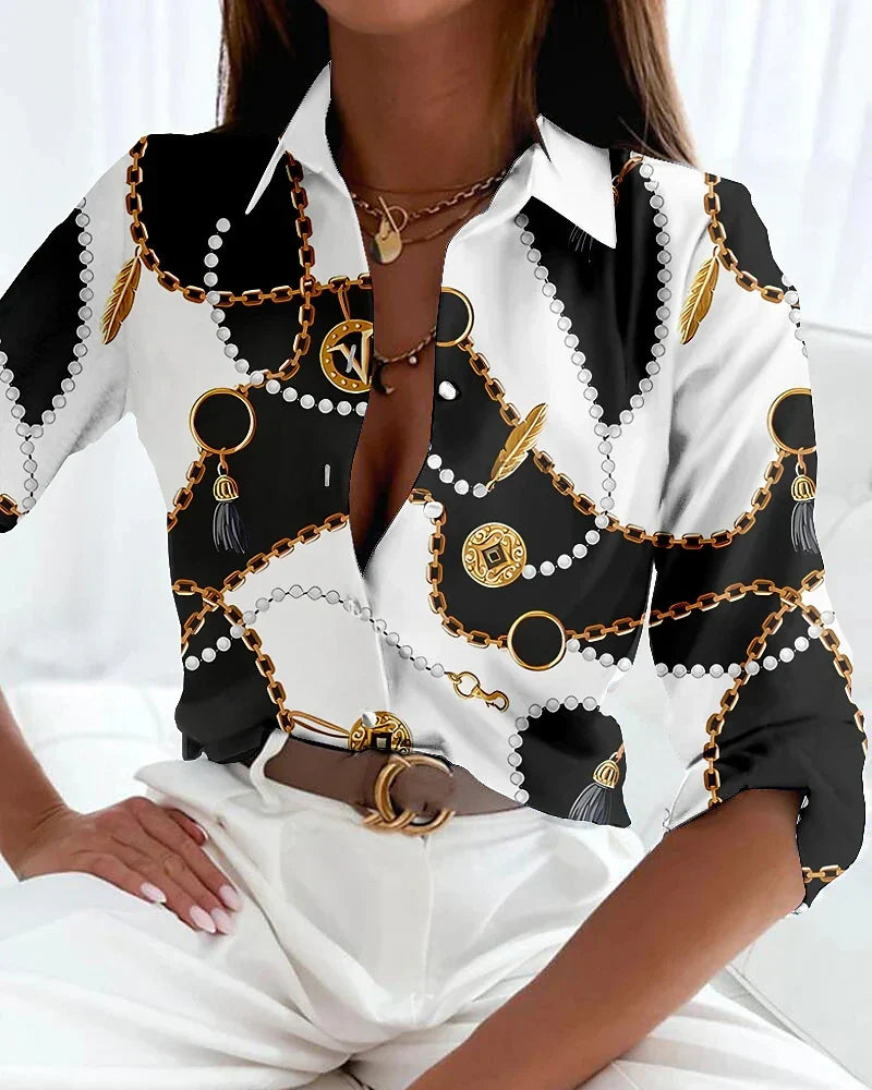 Vrouwelijke Losse Blouse Zomer Chic