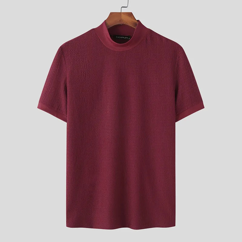 Heren Overhemd Korte Mouwen Casual Stijlvol Zomer