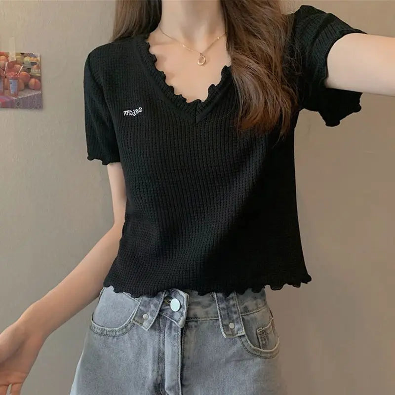 Zomer T-shirt Met Korte Mouwen Lichtgewicht