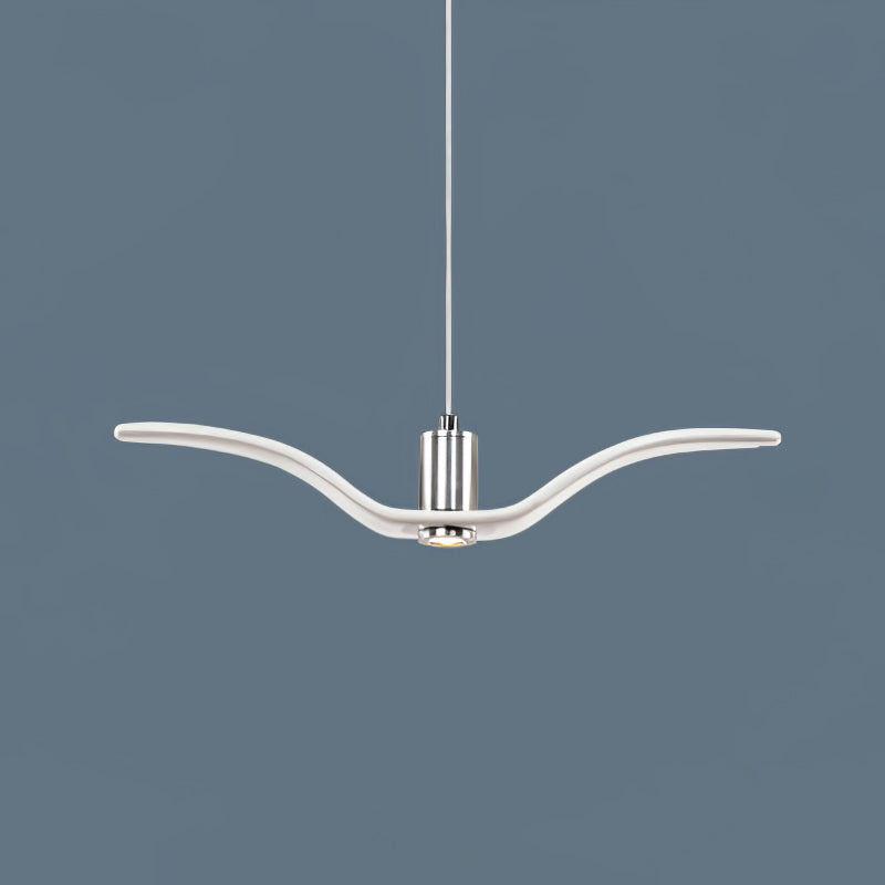 Hanglamp LED Vogeldesign Resin Aluminium Wit Zwart 3000K 4000K 6000K Woonkamer Pendellamp Minimalistisch Organisch Plafondlamp