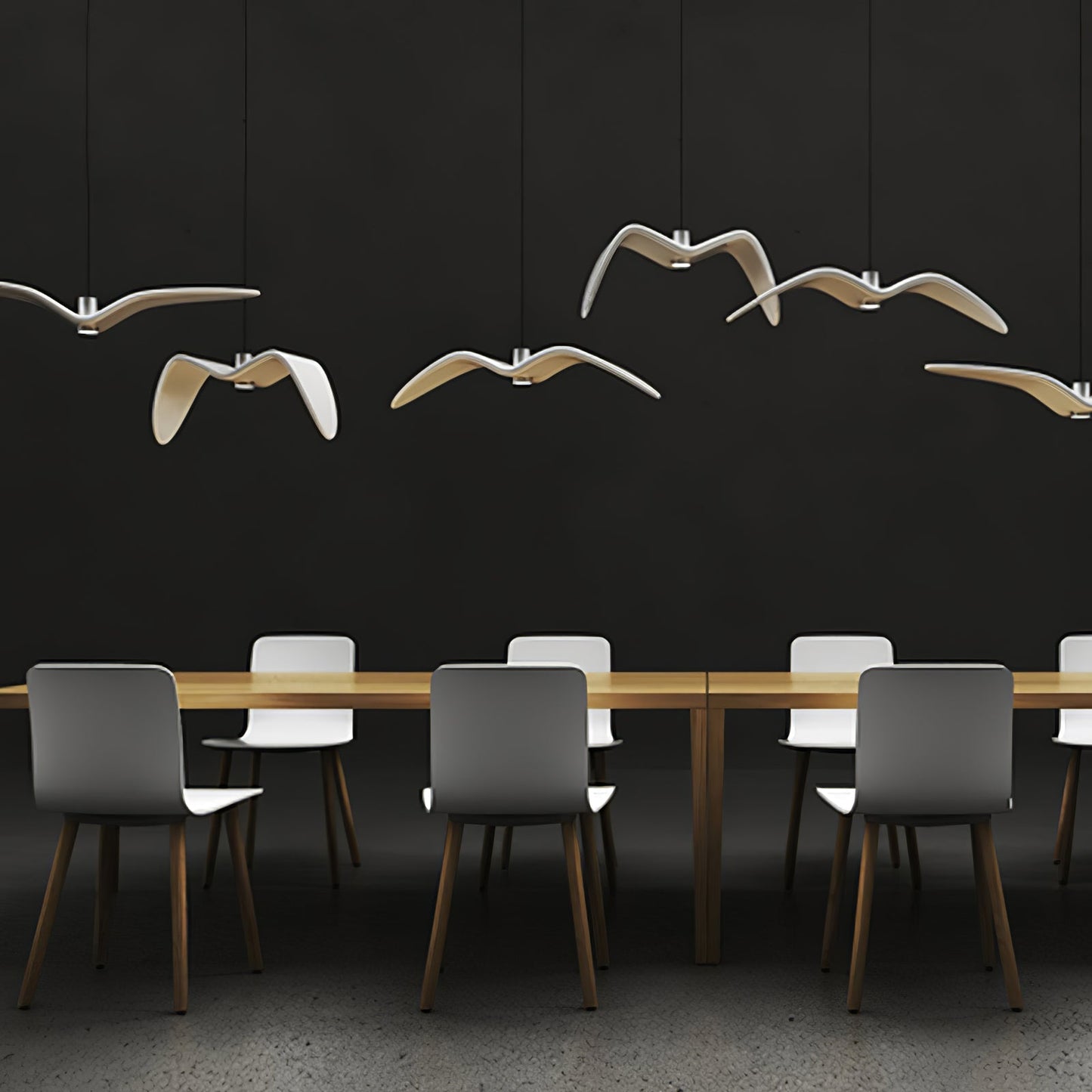 Hanglamp LED Vogeldesign Resin Aluminium Wit Zwart 3000K 4000K 6000K Woonkamer Pendellamp Minimalistisch Organisch Plafondlamp