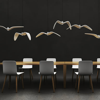 Hanglamp LED Vogeldesign Resin Aluminium Wit Zwart 3000K 4000K 6000K Woonkamer Pendellamp Minimalistisch Organisch Plafondlamp