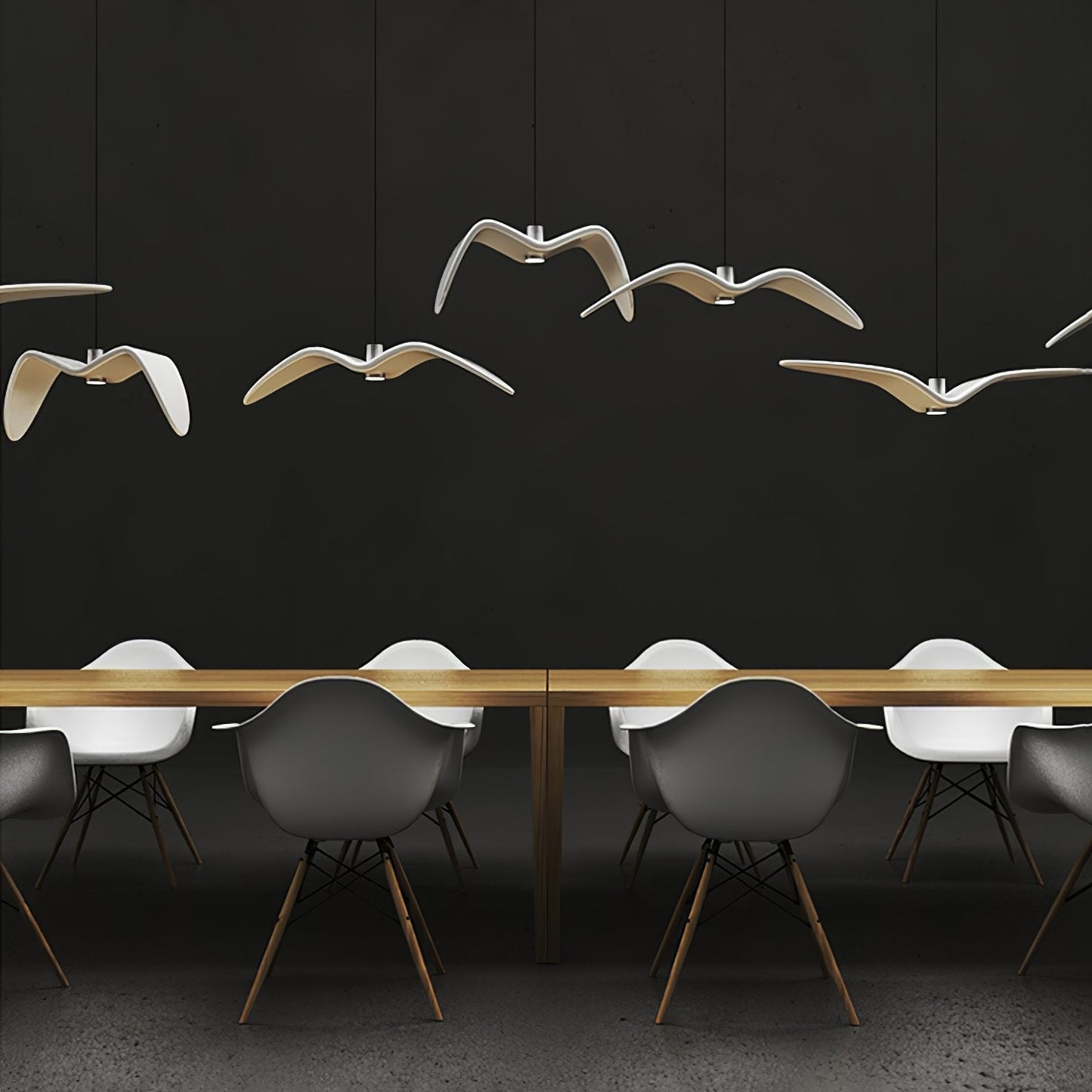 Hanglamp LED Vogeldesign Resin Aluminium Wit Zwart 3000K 4000K 6000K Woonkamer Pendellamp Minimalistisch Organisch Plafondlamp