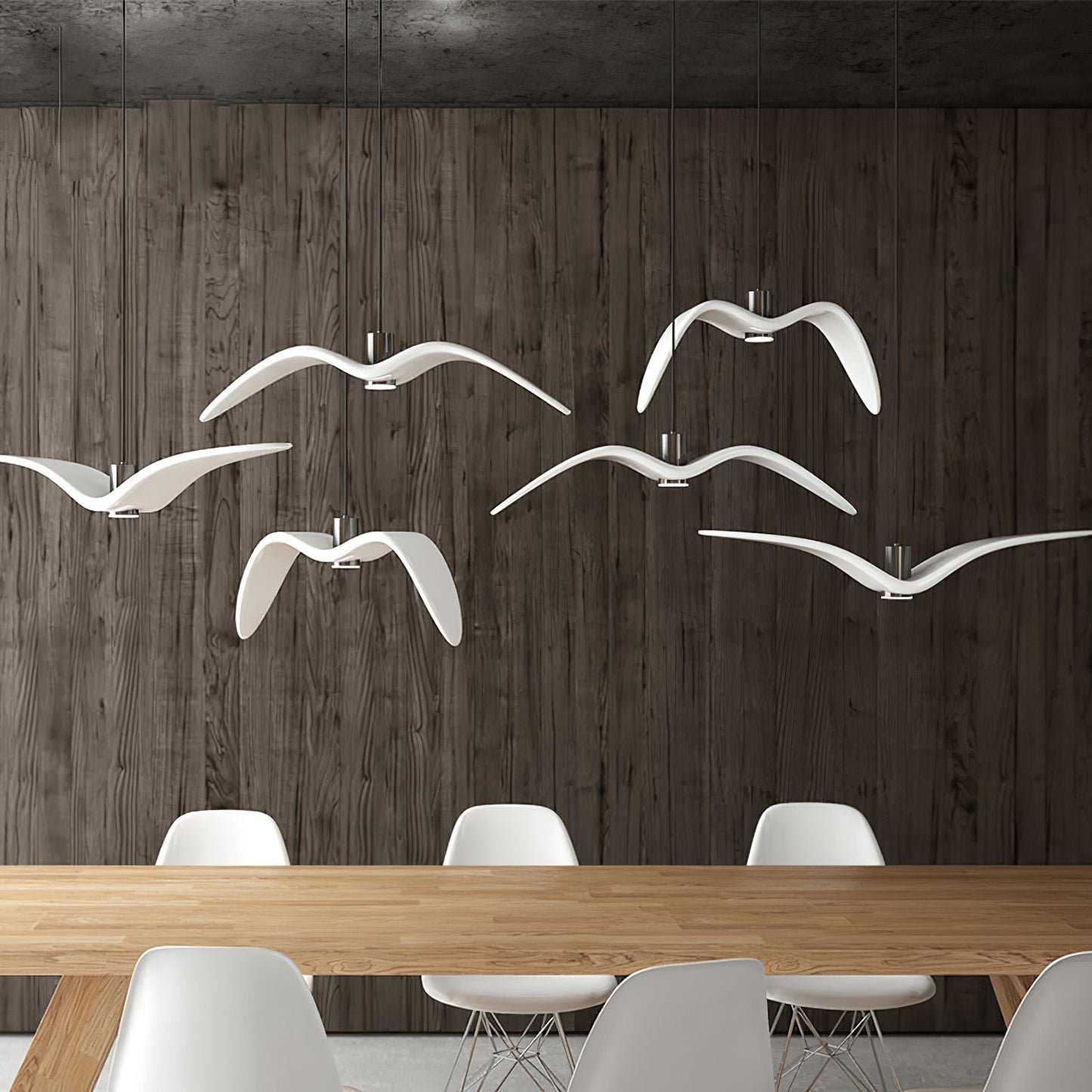 Hanglamp LED Vogeldesign Resin Aluminium Wit Zwart 3000K 4000K 6000K Woonkamer Pendellamp Minimalistisch Organisch Plafondlamp