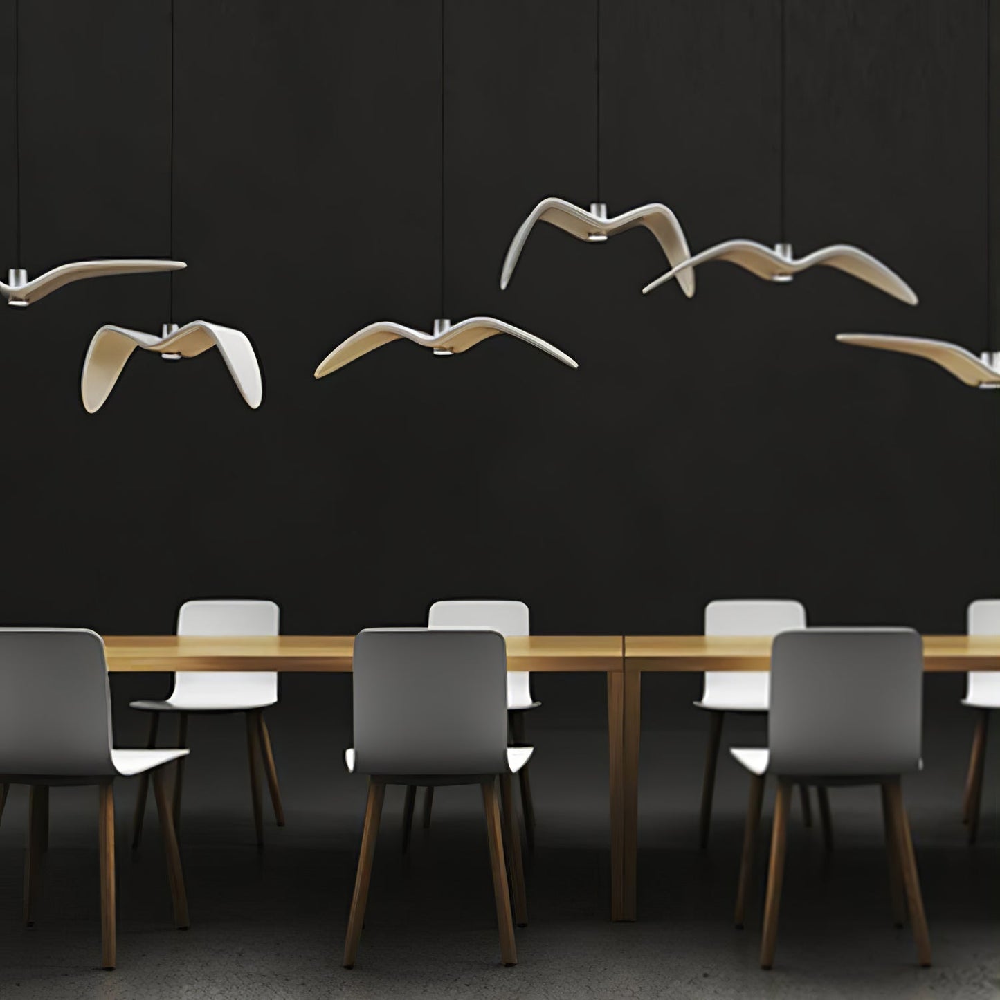 Hanglamp LED Vogeldesign Resin Aluminium Wit Zwart 3000K 4000K 6000K Woonkamer Pendellamp Minimalistisch Organisch Plafondlamp