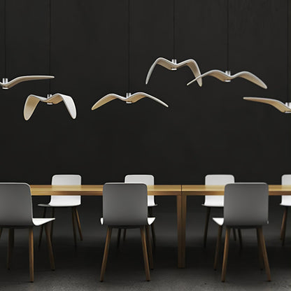 Hanglamp LED Vogeldesign Resin Aluminium Wit Zwart 3000K 4000K 6000K Woonkamer Pendellamp Minimalistisch Organisch Plafondlamp