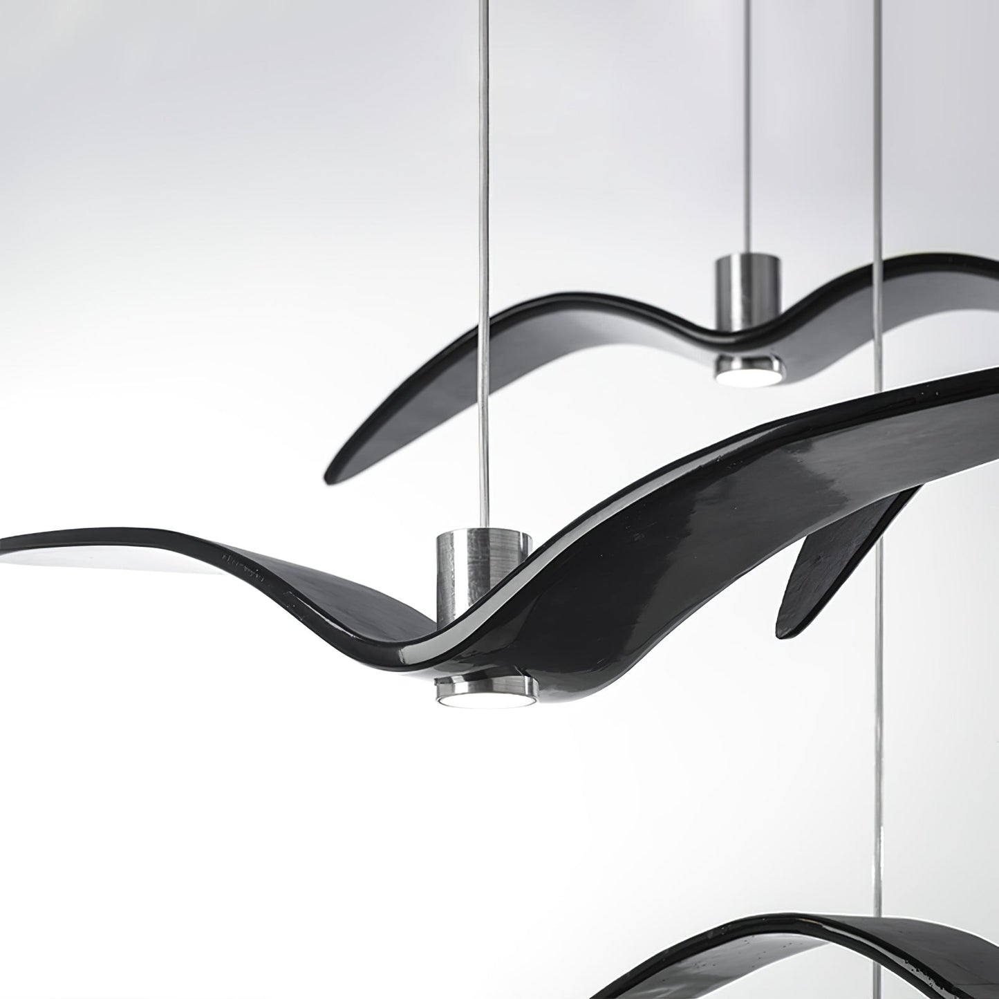 Hanglamp LED Vogeldesign Resin Aluminium Wit Zwart 3000K 4000K 6000K Woonkamer Pendellamp Minimalistisch Organisch Plafondlamp