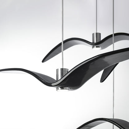 Hanglamp LED Vogeldesign Resin Aluminium Wit Zwart 3000K 4000K 6000K Woonkamer Pendellamp Minimalistisch Organisch Plafondlamp