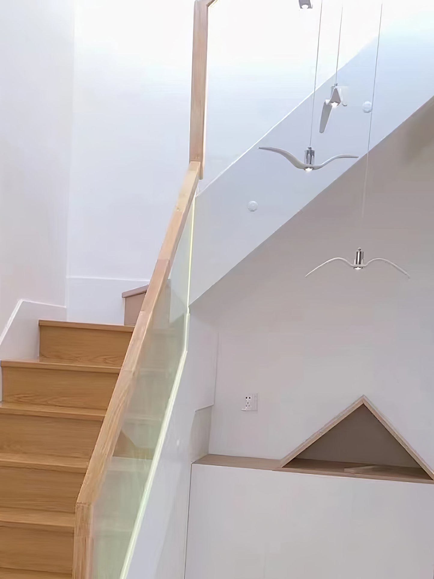 Hanglamp LED Vogeldesign Resin Aluminium Wit Zwart 3000K 4000K 6000K Woonkamer Pendellamp Minimalistisch Organisch Plafondlamp