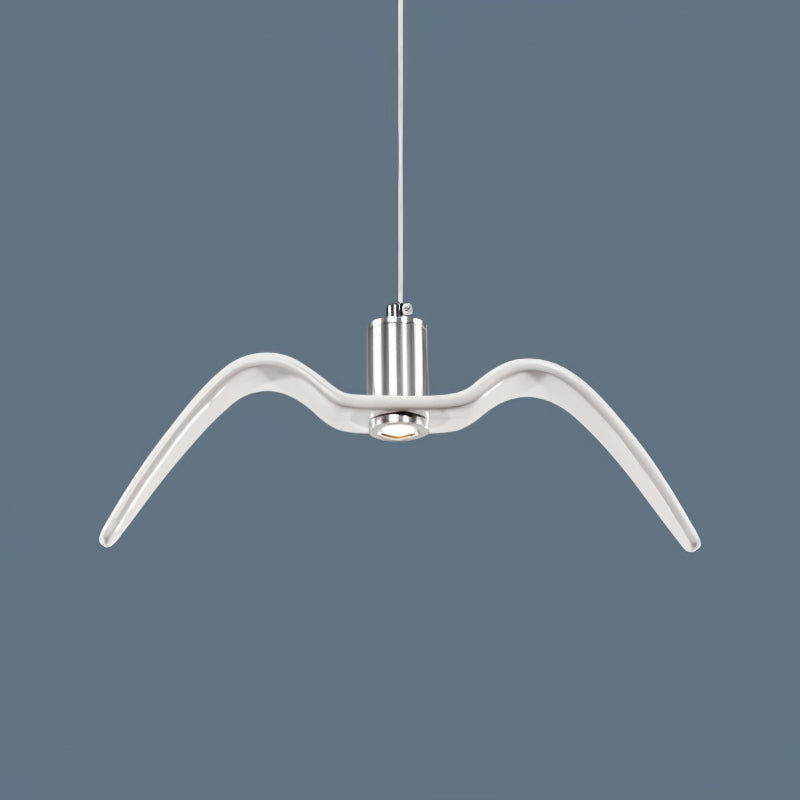 Hanglamp LED Vogeldesign Resin Aluminium Wit Zwart 3000K 4000K 6000K Woonkamer Pendellamp Minimalistisch Organisch Plafondlamp
