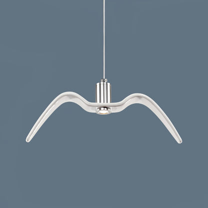 Hanglamp LED Vogeldesign Resin Aluminium Wit Zwart 3000K 4000K 6000K Woonkamer Pendellamp Minimalistisch Organisch Plafondlamp