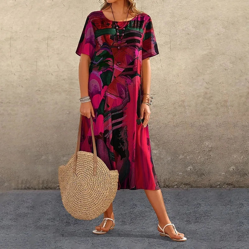 Korte Zomerjurk voor Vrouw Zomerse Jurkje Casual Stijl