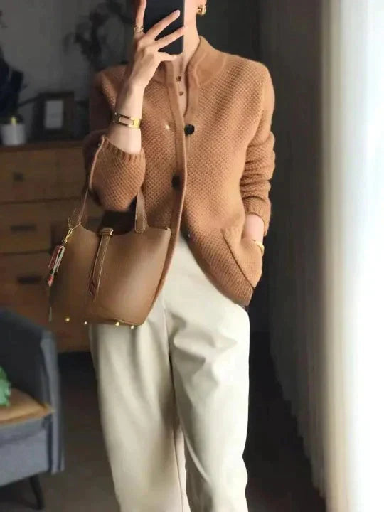 Damesjas Kasjmier Wol Luxe Warme Jas voor Vrouw