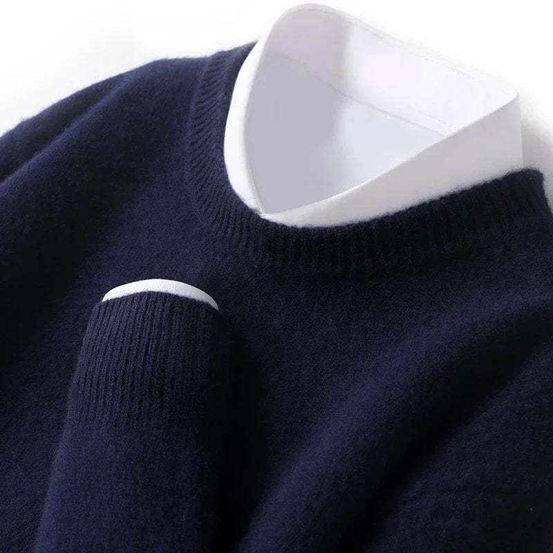 Merino Wollen Sweater Heren Warm en Comfortabel