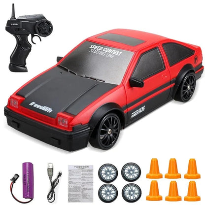 Minidrifter speelgoedauto RC-auto drift racer 2.4GHz afstandsbediening snelheid indoor outdoor kids jongens meisjes cadeau radiobestuurbare auto elektrisch voertuig