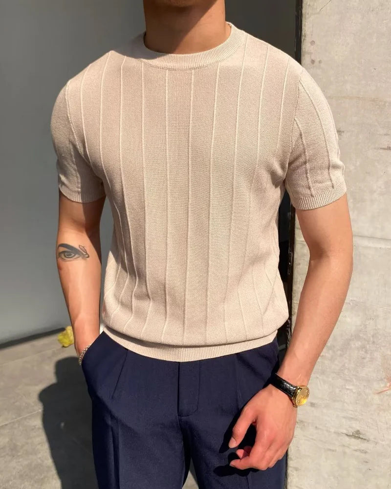 Casual T-shirt voor Mannen Sebastian Stijl
