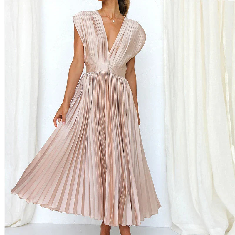 Mouwloze Dames Jurk Elegante Zomerjurk