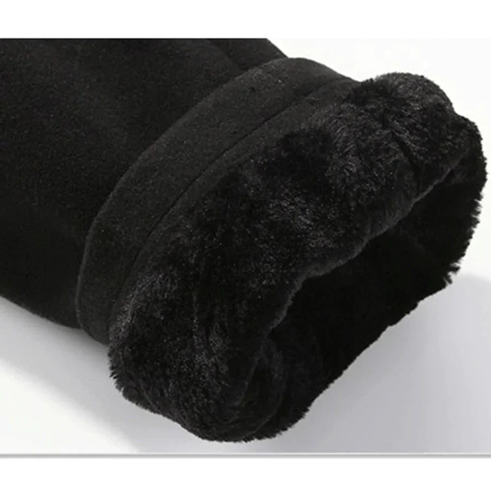 Heren Trenchcoat Gevoerd met Capuchon - Wolmix Imitatiebont