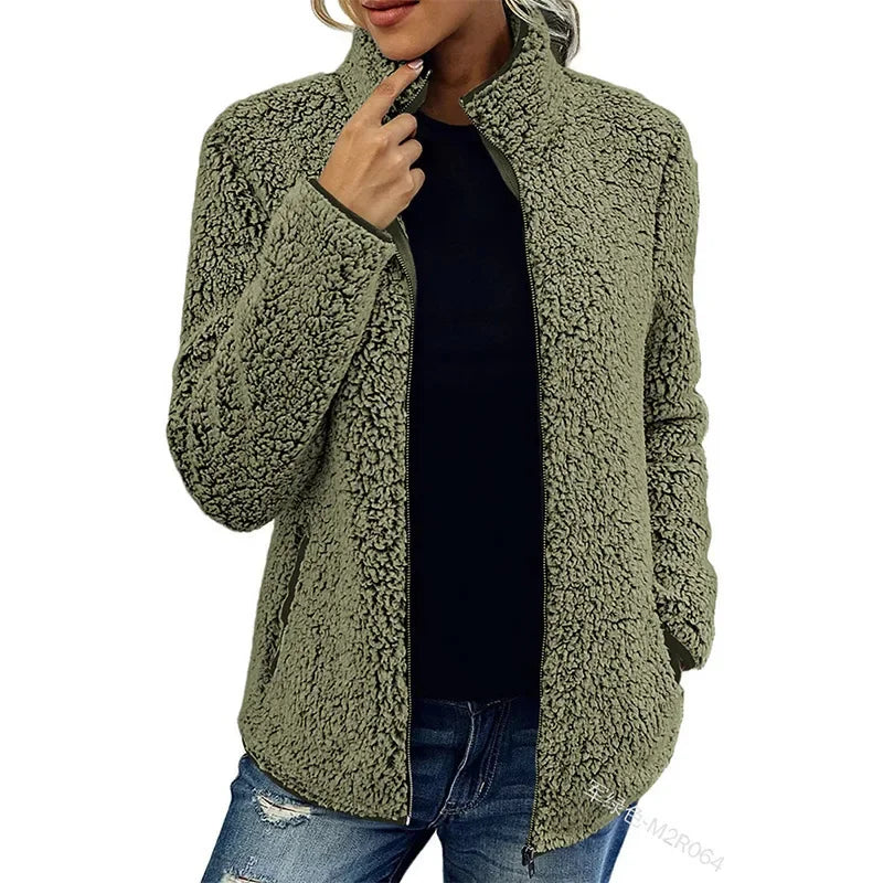 Dames Fleecejas Warm en Zachte Outdoor Jas