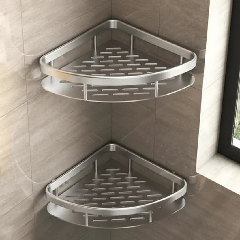 Badkamerplank Zelfklevend Boren ABS RVS Hoekplank Douche Scandinavisch Modern