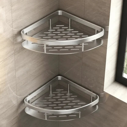Badkamerplank Zelfklevend Boren ABS RVS Hoekplank Douche Scandinavisch Modern