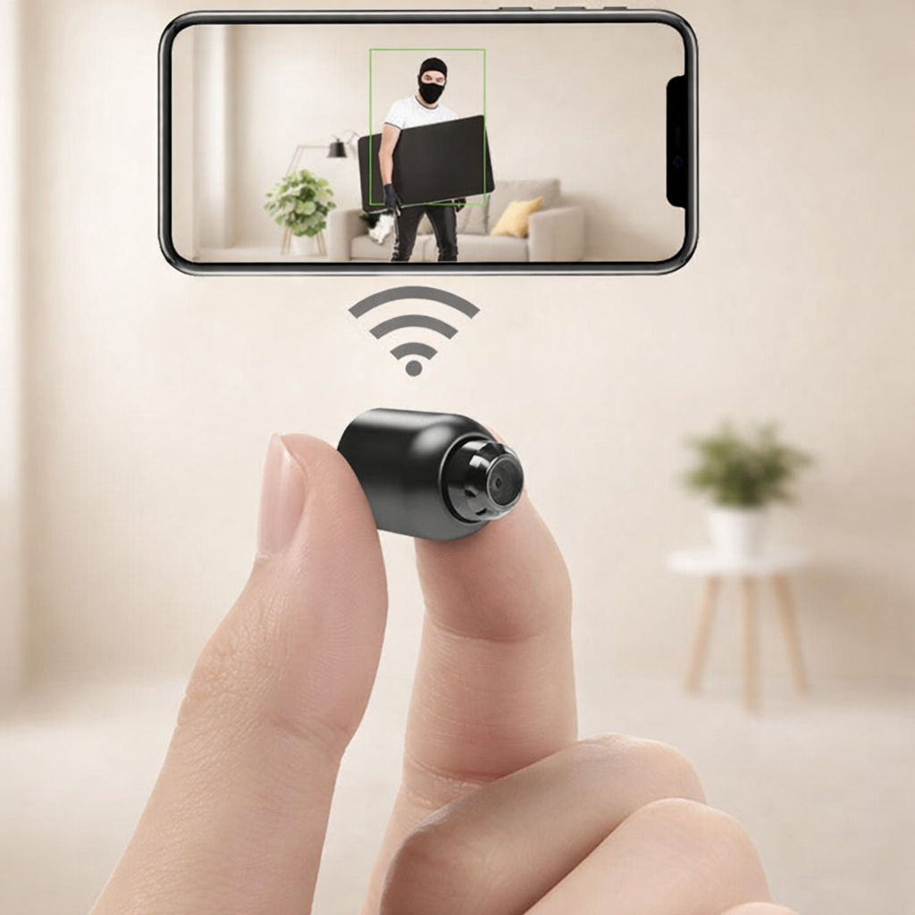 Draadloze Beveiligingscamera 1080P WiFi met Bewegingsdetectie en Nachtzicht