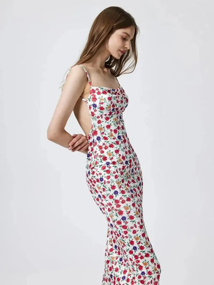Bloemenjurk Lange Zomerjurk Multicolor Strandjurk