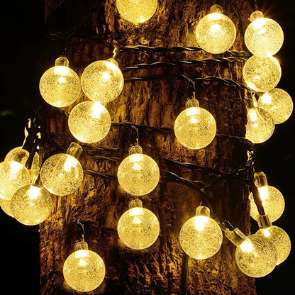 Zonne-energie Fonkelende Tuinverlichting 10 Meter LED Snoer Waterdicht IP65 Buitenverlichting Sfeerlampen voor Tuin Terras en Balkon