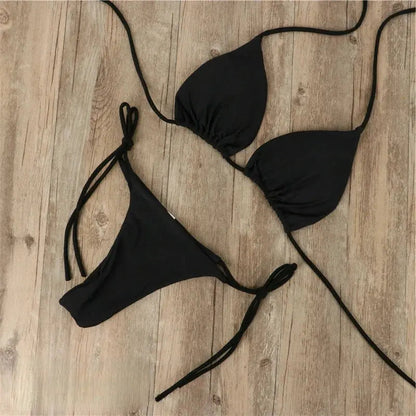 Luxe Gouden Bikini Badmode voor Dames
