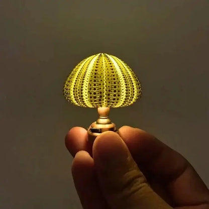 Zee-Egel Nachtlamp met Natuurlijke Schelpvorm en Warm Licht