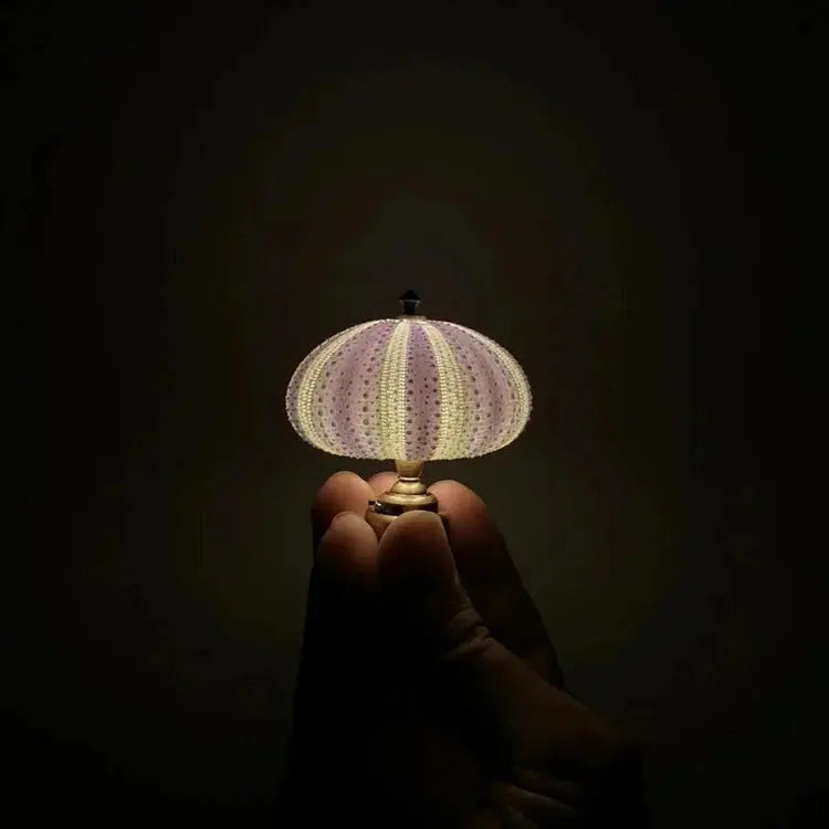 Zee-Egel Nachtlamp met Natuurlijke Schelpvorm en Warm Licht