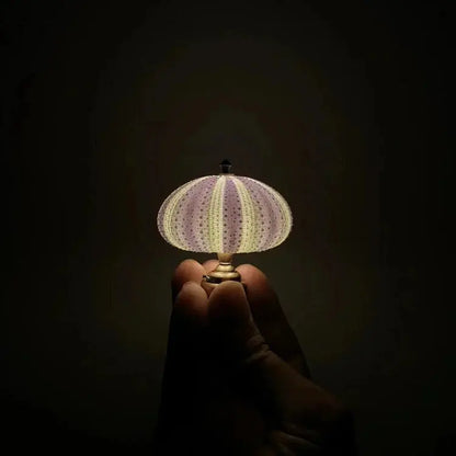 Zee-Egel Nachtlamp met Natuurlijke Schelpvorm en Warm Licht
