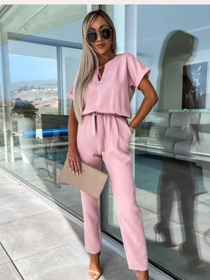 Zomer Jumpsuit Wijde Pijpen Vrouwelijk Model